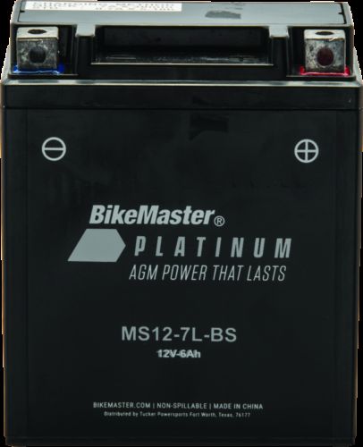 Bikemaster agm battery - ms12-7l-bs