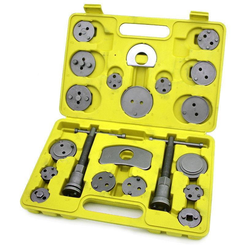 Universal caliper tool kit case wind back disc brake pad piston compressor 21pc