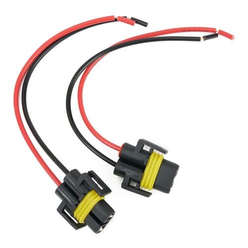 2pcs h11 h8 female socket plug fog light,connector adapter wiring-harness   .