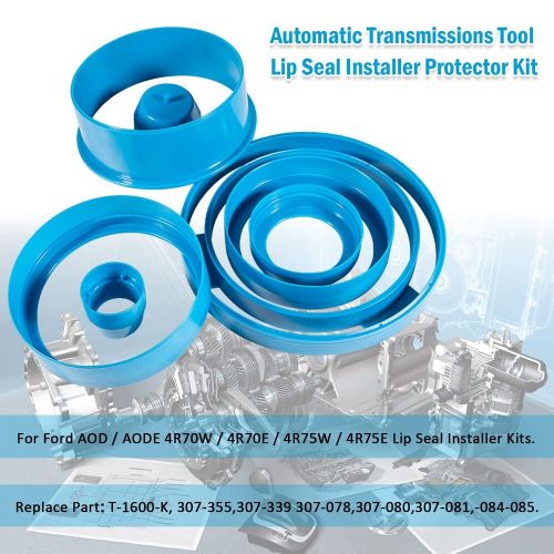 Transmissions tool lip seal installer protector kit for ford aod aode 4r70w 4r75