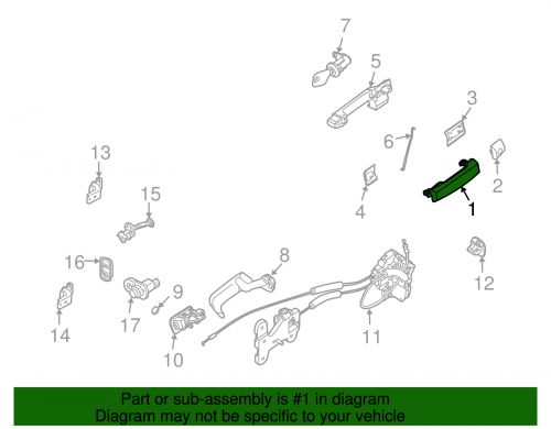 Genuine nissan handle outside 80640-9ge4b