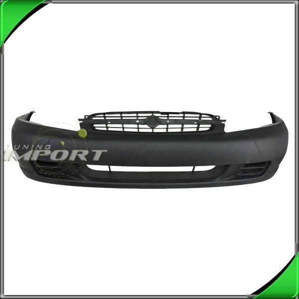 98 99 nissan altima black plastic primered w/air hole set front bumper cover new