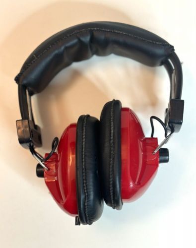 Race-trac rt-24 phantom headphones from racing electronics red &amp; black used