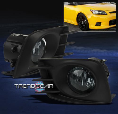 11 12 13 scion tc bumper driving smoke fog light lamp kit w/bulb+harness+switch