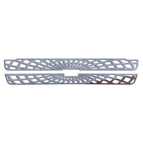 Chevy silverado 99-00 stainless spider web front metal grille trim cover insert