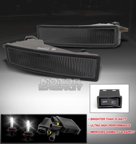 2003-2007 scion xb bumper smoke fog lights w/50w 6000k hid+switch 2004 2005 2006