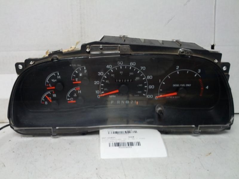 99 00 01 ford f250 super duty speedometer cluster mph diesel