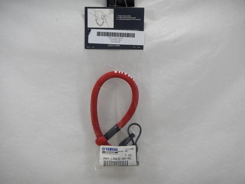 Yamaha mwv-lancd-00-rd lanyard red *new