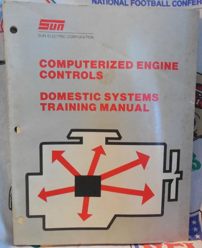 Sun,computerized,engine,controls,domestic,training,manual,book