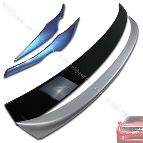 Painted bmw e90 3-series a roof spoiler & e90 eyebrows & oe trunk spoiler 05-09§