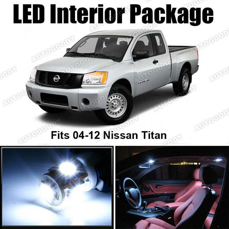 9 x white led lights interior package deal nissan titan