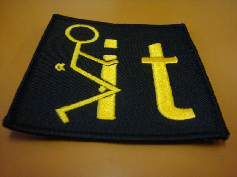 F-it biker patch new!!