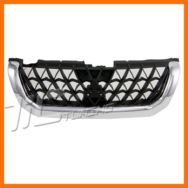 00-01 mits montero sport chrome grille frame mi1200227 new painted black grid