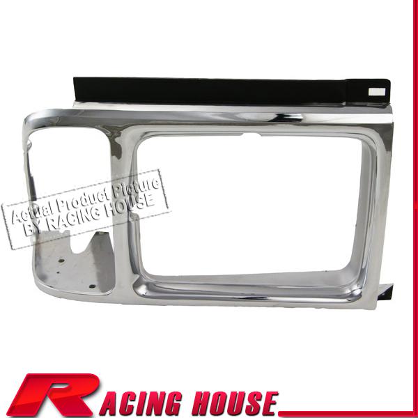 Passenger side frame head light lamp door bezel 89-91 ford aerostar right chrome