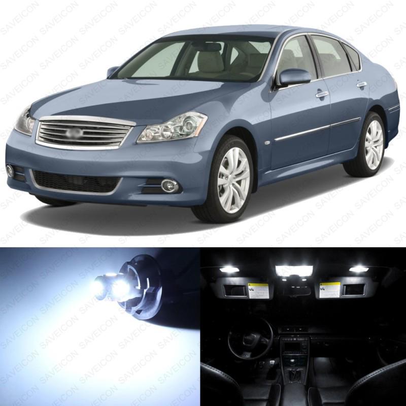 11 x xenon white led interior light package for 2006 - 2010 infiniti m35