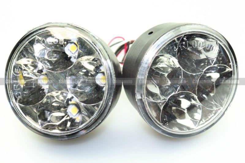 2pcs waterproof car led daytime running light super bright driving safety lamp