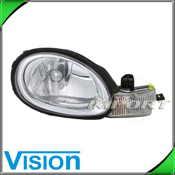 Passenger right side headlight lamp assembly replacement 2000-2002 dodge neon