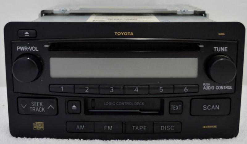 03 04 tundra am/fm cassette cd player radio oem / with bracket