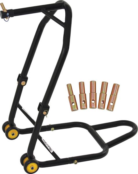 New black widow triple tree front motorcycle center lift race stand (bw-20)