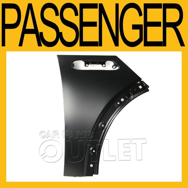 2002-2006 mini cooper s front fender primed black steel h/b conv 2003 2004 right