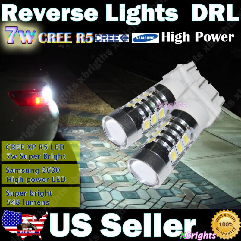 2x 3157 3156 cree 7w emitter & samsung led projector lens drl reverse light #01