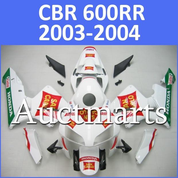 Fit honda 03 04 cbr600rr cbr 600 rr 2003 2004 fairing kit abs plastics a80 d00