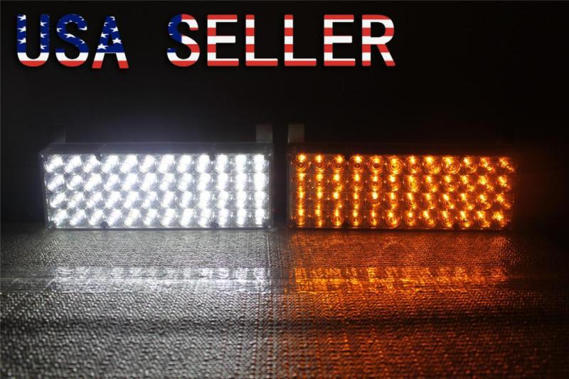 New 96 led car truck boat strobe emergency flashing light 3mode white amber