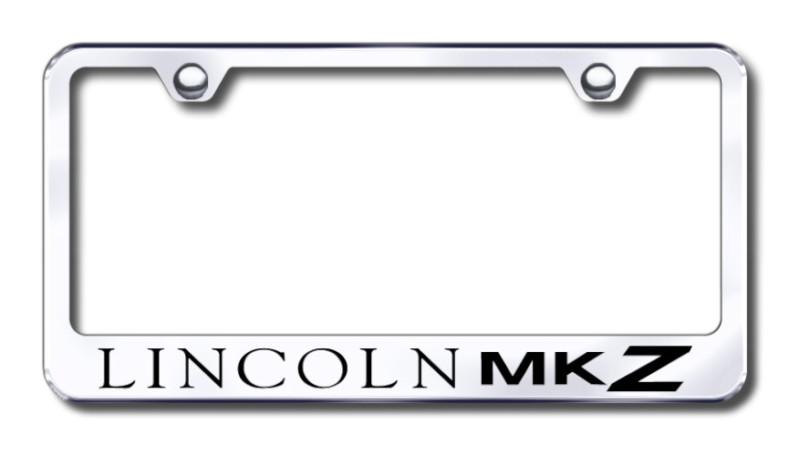 Ford mkz  engraved chrome license plate frame -metal made in usa genuine