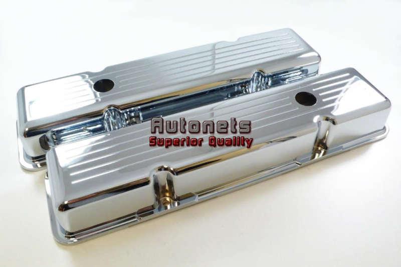 Sbc 265,283,305,307,327,350,383,400 chrome alumimin valve cover short ball mill