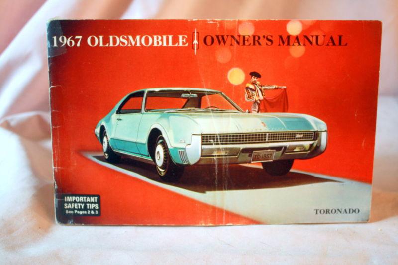 1967 original issued olds/oldsmobile toronado car owners manual-good condition 