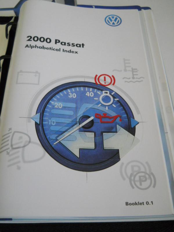 2000 vw volkswagen passat owner's manuals and embroidered logo case