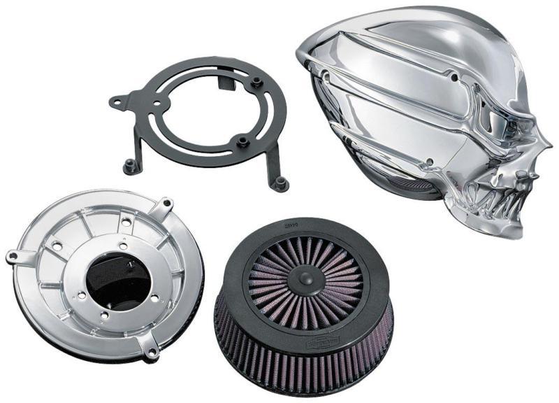 Kuryakyn skull air cleaner kit - chrome  9946