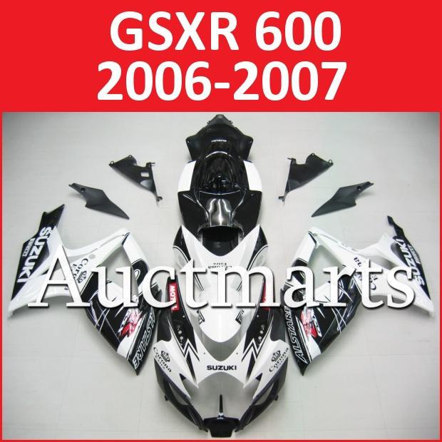 Fit suzuki gsxr 750 gsxr 600 06 07 gsx-r 2006 2007 fairing bodywork k6 g58 a01