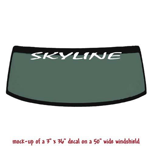 Skyline 3x36 car windshield decal banner sticker #1