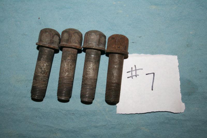 Vintage wheel lug bolts set of 4 packard / franklin originals 1928 1929 1930 #7