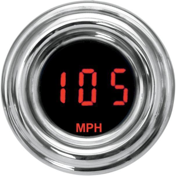 Dakota digital mcl-4013r-r red display mini 1-7/8" speedometer gauge for harley