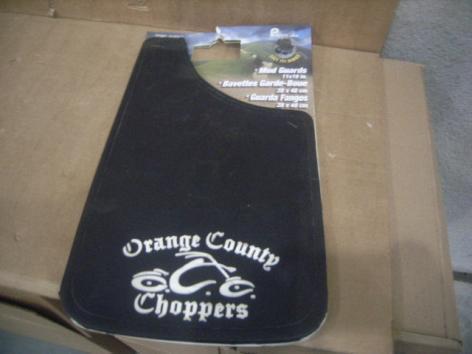 New set of four 11" x 19" easy fit orange county choppers mud guards mud flaps