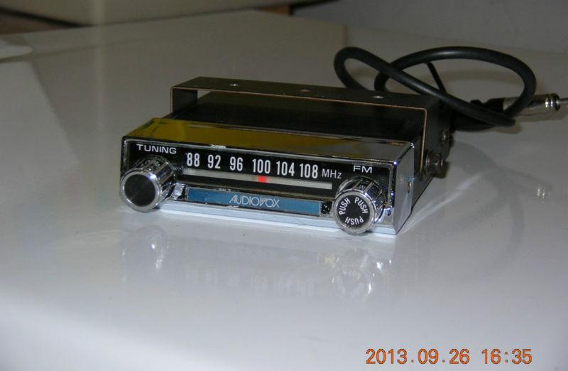 Vintage fm radio converter car truck works! audiovox fmc-1c nice! w/bracket