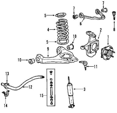 Cadillac 20955500 genuine oem factory original shock absorber