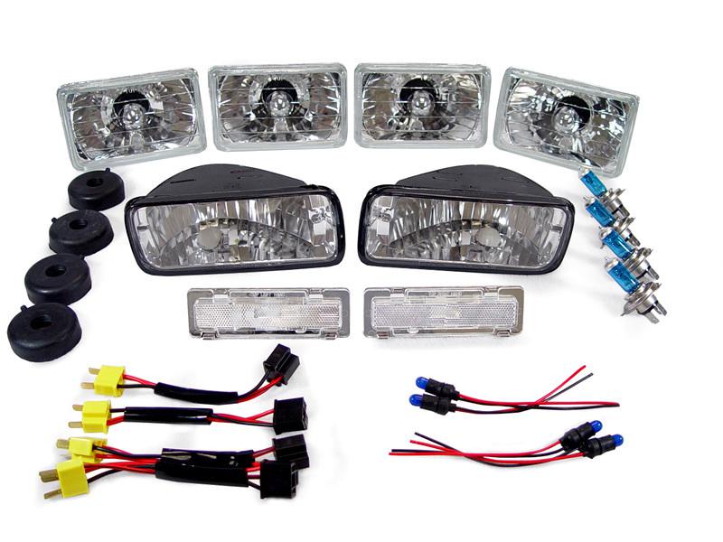 85 86 87 88 89 90 91 92 chevy camaro 8pcs clear headlights combo new