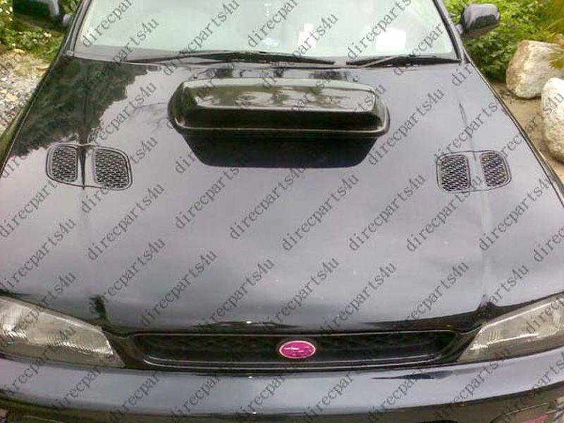 Subaru impreza gc-8 98-00 sti style fiberglass high hood scoop