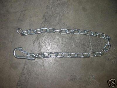 Boat trailer safety chain w/snap lock marine ski sail