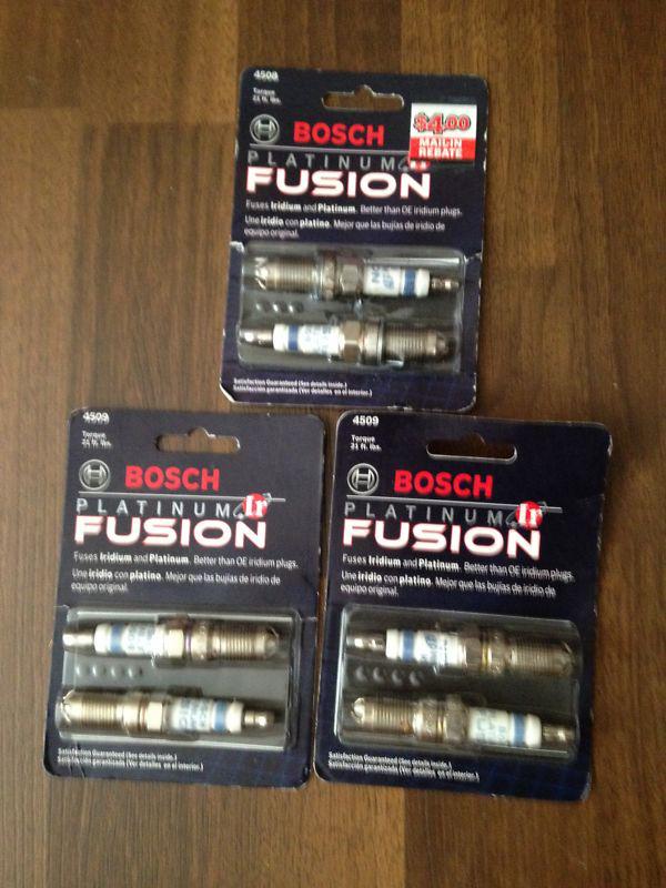 Bosch platinum fusion 4509 spark plugs brand new