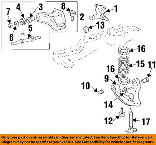 Chevrolet gm oem 15056363 front shock absorber/shock absorber