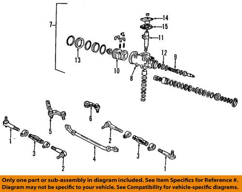 Gm oem 26023000 drag link/steering drag link