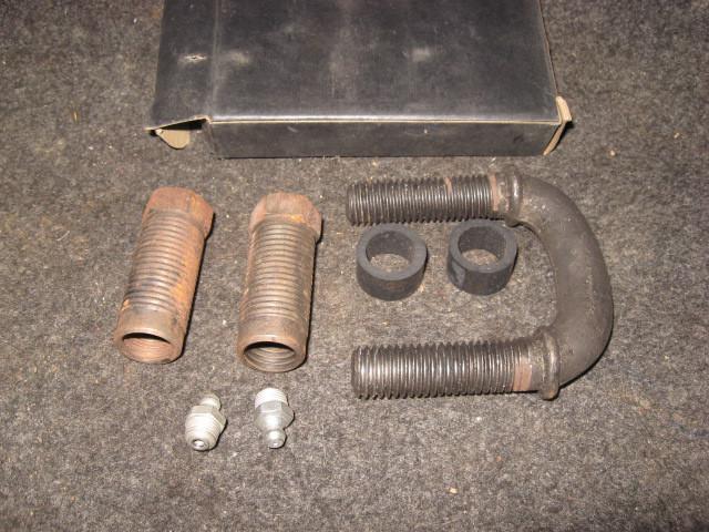 1935 - 1938 mopar plymouth front spring front shackle left side