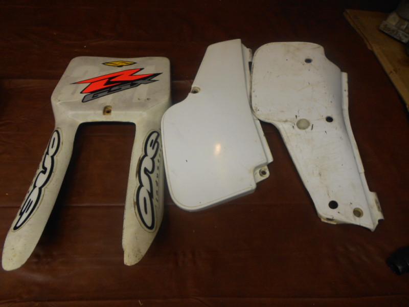 1996 suzuki rm 80-85 front and side number panels