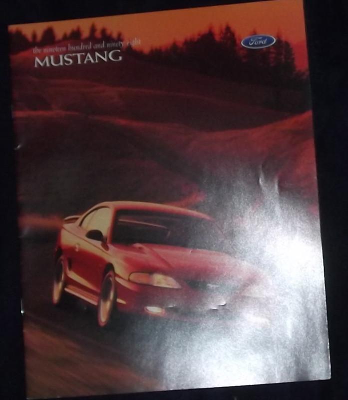  stylin 1998 ford mustang john force jason priestly race photos brochure nr mint