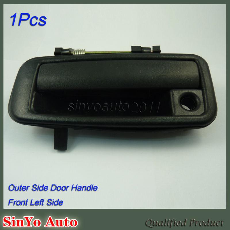 New outside outer door handle front left fl black fit for toyota corolla 88-92