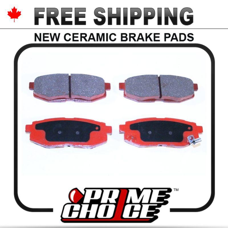 New premium complete set of rear ceramic disc brake pads with shims